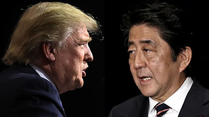 Tổng thống đắc cử Hoa Kỳ Donald Trump và Thủ tướng Nhật Bản Shinzo Abe, ảnh: FT Montage / Getty / Reuters. Tổng thống đắc cử Hoa Kỳ Donald Trump và Thủ tướng Nhật Bản Shinzo Abe, ảnh: FT Montage / Getty / Reuters.