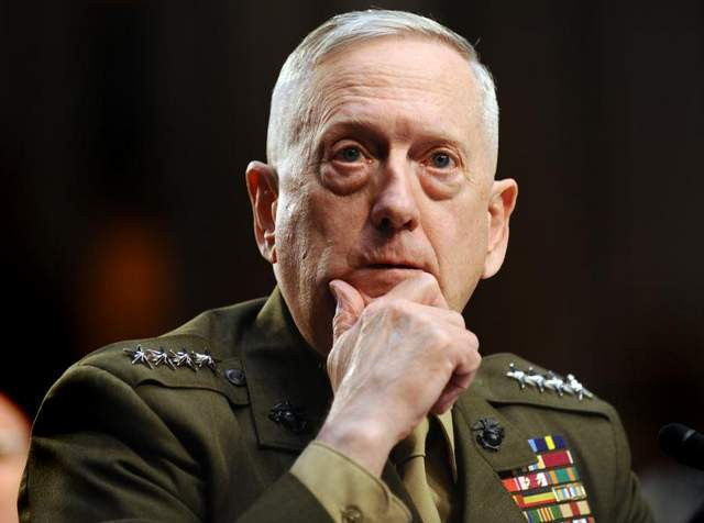 Tướng James Mattis được Donald Trump lựa chọn làm Bộ trưởng Quốc phòng mới trong Nội các của ông sẽ ra mắt ngày 20/1/2017. Ảnh: Military Times. Tướng James Mattis được Donald Trump lựa chọn làm Bộ trưởng Quốc phòng mới trong Nội các của ông sẽ ra mắt ngày 20/1/2017. Ảnh: Military Times.