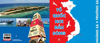 Bìa cuốn sách "Tổ quốc nơi đầu sóng” Bìa cuốn sách "Tổ quốc nơi đầu sóng”