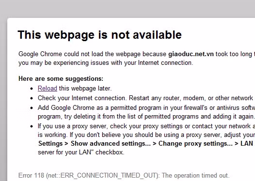Bạn đọc thường bị tình trạng này từ gần trưa đến chiều nay, 24/1