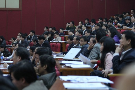 Quang cảnh Hội nghị thi và tuyển sinh 2013