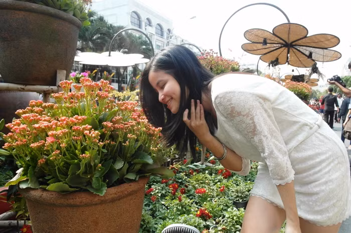 Làm duyên cùng hoa....