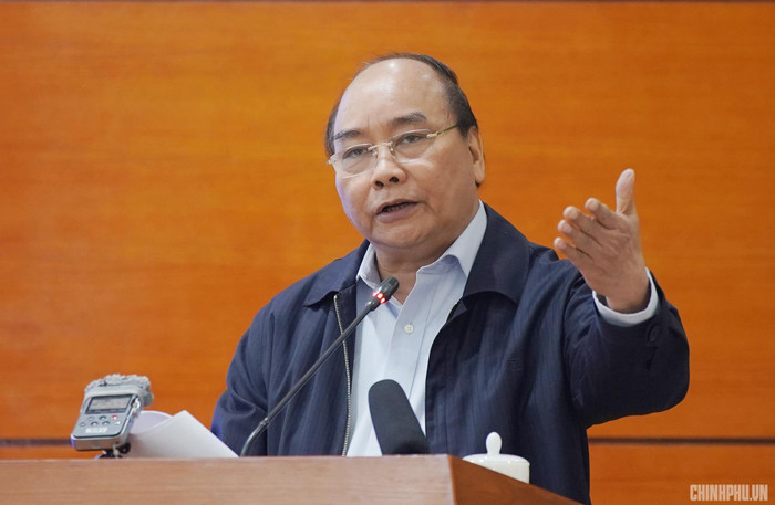 Thủ tướng phát biểu. Ảnh: VGP Thủ tướng phát biểu. Ảnh: VGP
