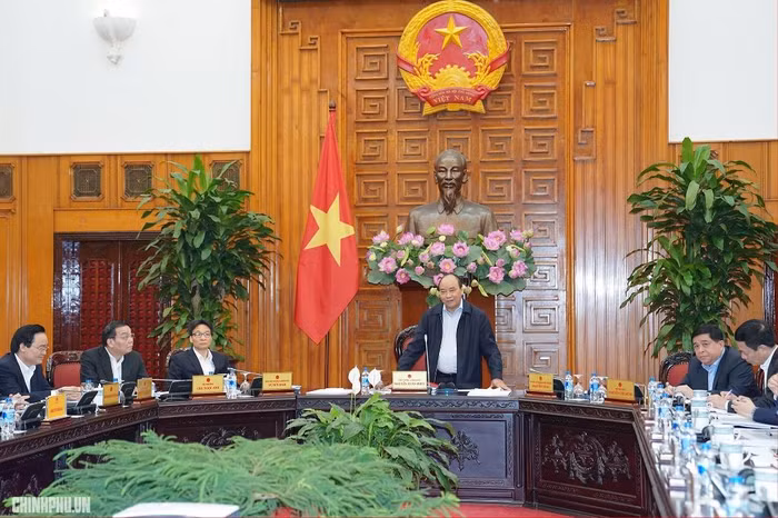 Thủ tướng phát biểu. Ảnh: VGP