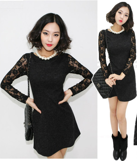 Một cô nàng sành điệu và cá tính khi bạn diện váy ren đen dài tay và tô môi son đỏ chót, rất đáng để thực hiện khi muốn mình nổi bật. Một cô nàng sành điệu và cá tính khi bạn diện váy ren đen dài tay và tô môi son đỏ chót, rất đáng để thực hiện khi muốn mình nổi bật.