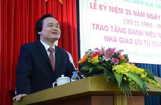 Giáo sư, Tiến sĩ Phùng Xuân Nhạ - Bộ trưởng Bộ Giáo dục và Đào tạo làm Chủ tịch Hội đồng xét tặng danh hiệu “Nhà giáo Nhân dân”, “Nhà giáo Ưu tú”. Ảnh: baochinhphu.vn Giáo sư, Tiến sĩ Phùng Xuân Nhạ - Bộ trưởng Bộ Giáo dục và Đào tạo làm Chủ tịch Hội đồng xét tặng danh hiệu “Nhà giáo Nhân dân”, “Nhà giáo Ưu tú”. Ảnh: baochinhphu.vn
