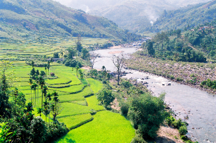 Đầu nguồn sông Trà.