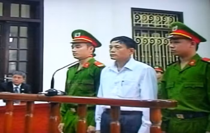 Bị cáo Phạm Đăng Hoan- Ảnh chụp qua màn hình