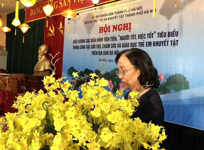 Bà Trần Thị Minh Phương phát biểu tại hội nghị. Bà Trần Thị Minh Phương phát biểu tại hội nghị.