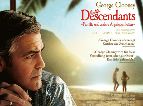 "The Descendants" mở đầu bằng lời dẫn chuyện của nhân vật chính. Mọi cảm xúc, suy nghĩ, hành động đều được Matt King giải thích bằng lời dẫn mang đầy tính tự sự. "The Descendants" mở đầu bằng lời dẫn chuyện của nhân vật chính. Mọi cảm xúc, suy nghĩ, hành động đều được Matt King giải thích bằng lời dẫn mang đầy tính tự sự.