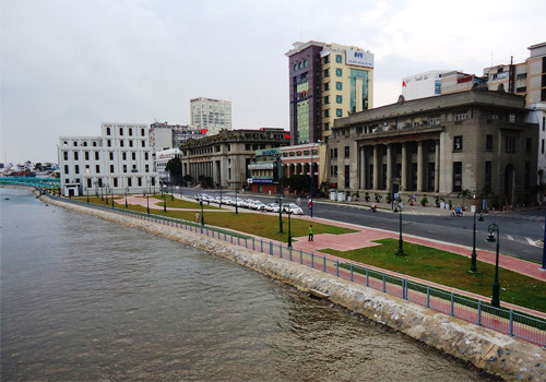 Ảnh chụp từ trên cầu Khánh Hội. Ảnh: Phạm Văn Phúc. Ảnh chụp từ trên cầu Khánh Hội. Ảnh: Phạm Văn Phúc.