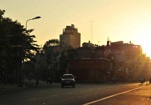 Góc phố nhỏ. Ảnh: Na Le