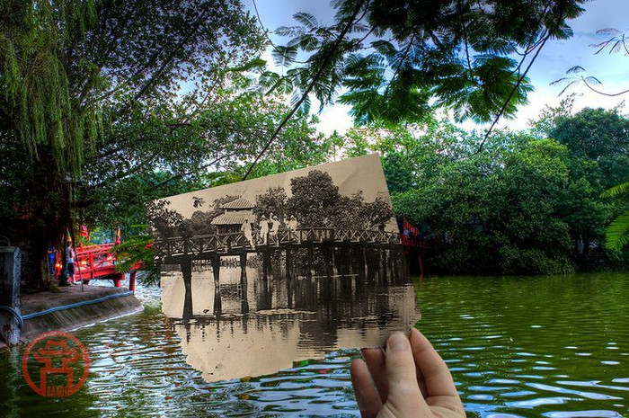 Hồ Gươm và cầu Thê Húc. Hồ Gươm và cầu Thê Húc.