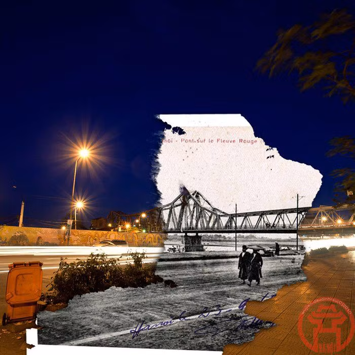 Một góc cầu Long Biên.