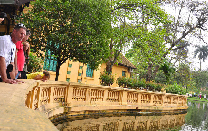 Những đường cong của bờ vây quanh ao đẹp lạ thường khi ngắm nhìn ao cá. Những đường cong của bờ vây quanh ao đẹp lạ thường khi ngắm nhìn ao cá.