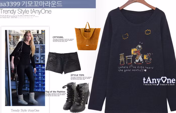 Kiểu mặc đồ khỏe khoắn như thế này rất hợp với những buổi dạo phố.