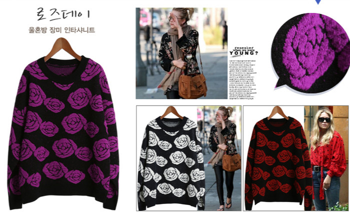 Mẫu len in hoa tạo điểm nhấn bắt mắt và nổi bật cho người mặc, thêm một chiếc túi đeo hông mang đến diện mạo cực đáng yêu cho bạn gái. Mẫu len in hoa tạo điểm nhấn bắt mắt và nổi bật cho người mặc, thêm một chiếc túi đeo hông mang đến diện mạo cực đáng yêu cho bạn gái.