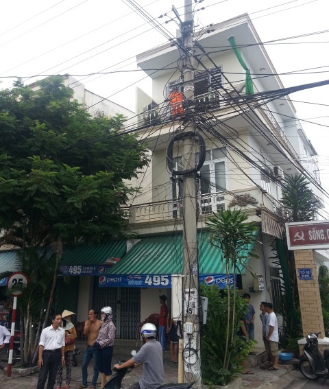 Ngôi nhà nơi xảy ra sự việc. Ảnh H.Q Ngôi nhà nơi xảy ra sự việc. Ảnh H.Q