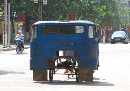 Xe trong xe. Ảnh: Hung MT.