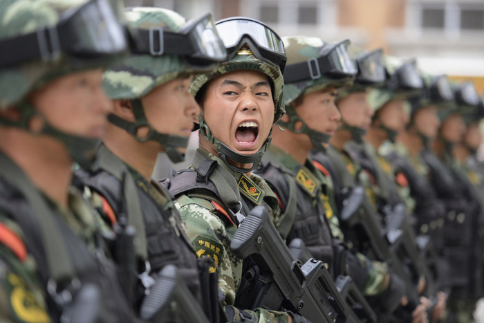 Lính Trung Quốc, hình minh họa. Lính Trung Quốc, hình minh họa.