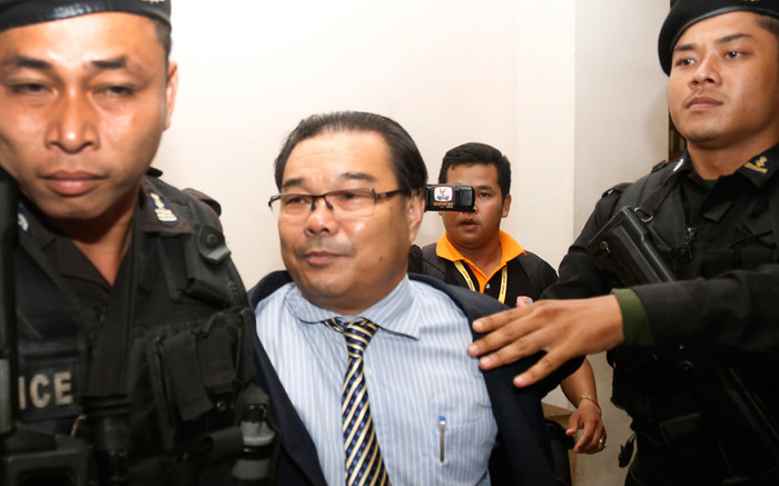 Hong Sokhour bị bắt vì tội làm giả tài liệu tuyên truyền chống phá biên giới Việt Nam - Campuchia. Ảnh: RFI. Hong Sokhour bị bắt vì tội làm giả tài liệu tuyên truyền chống phá biên giới Việt Nam - Campuchia. Ảnh: RFI.