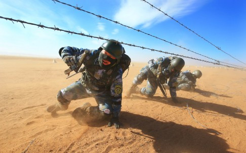 Lính Trung Quốc tham gia tập trận. Ảnh: Tân Hoa Xã/SCMP. Lính Trung Quốc tham gia tập trận. Ảnh: Tân Hoa Xã/SCMP.