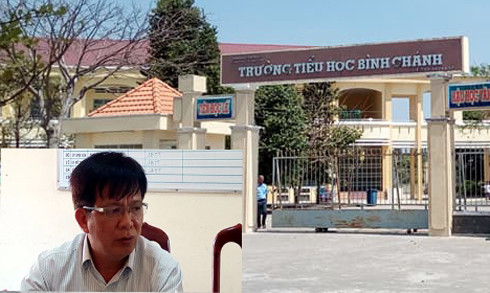 Trường Tiểu học Bình Chánh và thầy Hiệu trưởng Huỳnh Công Sơn. (Ảnh: H.L) Trường Tiểu học Bình Chánh và thầy Hiệu trưởng Huỳnh Công Sơn. (Ảnh: H.L)