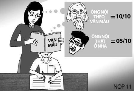 Tả thực hay tả theo văn mẫu?