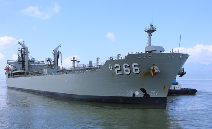 Tàu Hải quân Australia đã tới Đà Nẵng. Ảnh T.L