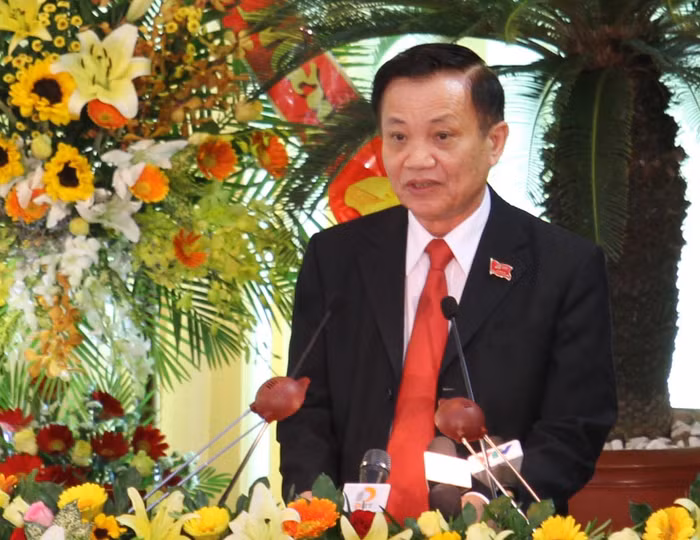 Nguyên Bí thư Thành ủy Đà Nẵng Trần Thọ: "Trong quá trình công tác có điều gì sai sót xin tất cả nhân dân, cán bộ, đảng viên niệm tình tha thứ và đại xá”. Ảnh Thùy Linh