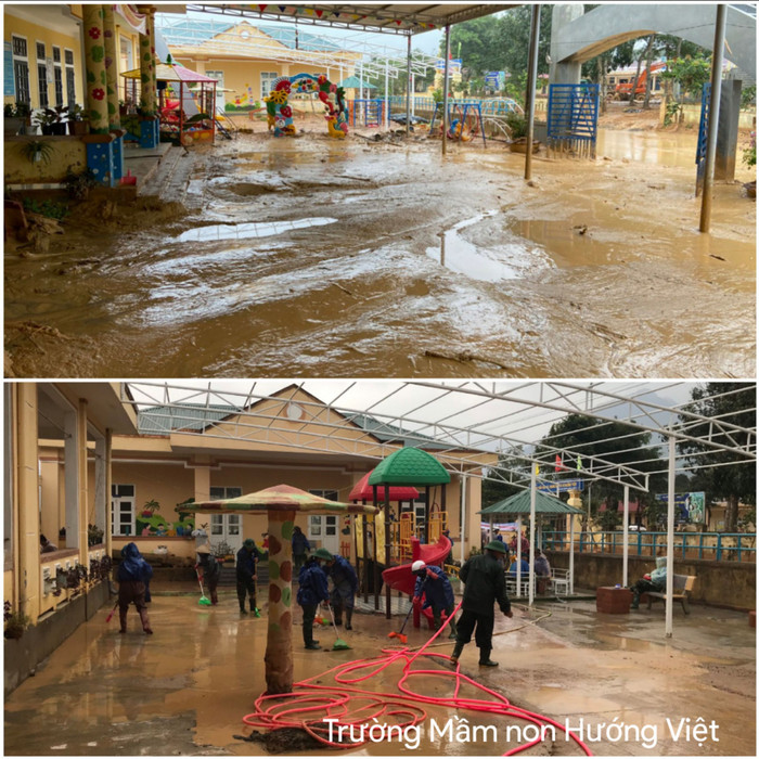 Công tác khắc phục hậu quả do lũ lụt được tiến hành khẩn trương với quyết tâm cao nhất. Công tác khắc phục hậu quả do lũ lụt được tiến hành khẩn trương với quyết tâm cao nhất.