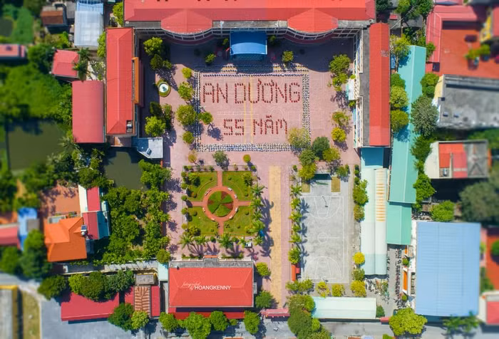 Trường Trung học phổ thông An Dương hôm nay. Trường Trung học phổ thông An Dương hôm nay.