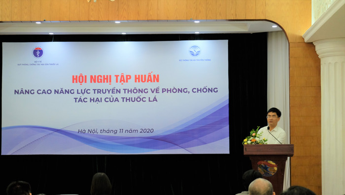 Ông Nguyễn Thanh Lâm - Chánh Thanh tra Bộ Thông tin và Truyền thông phát biểu tại hội nghị. Ảnh: LC Ông Nguyễn Thanh Lâm - Chánh Thanh tra Bộ Thông tin và Truyền thông phát biểu tại hội nghị. Ảnh: LC