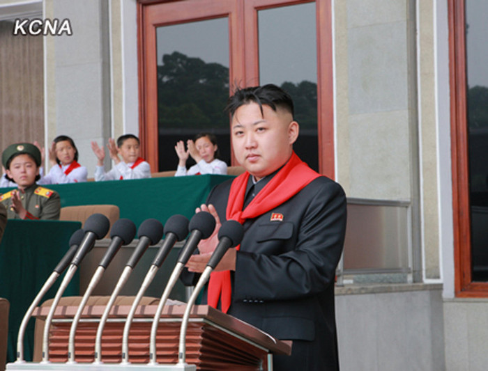 Ông Kim Jong-un phát biểu chào mừng