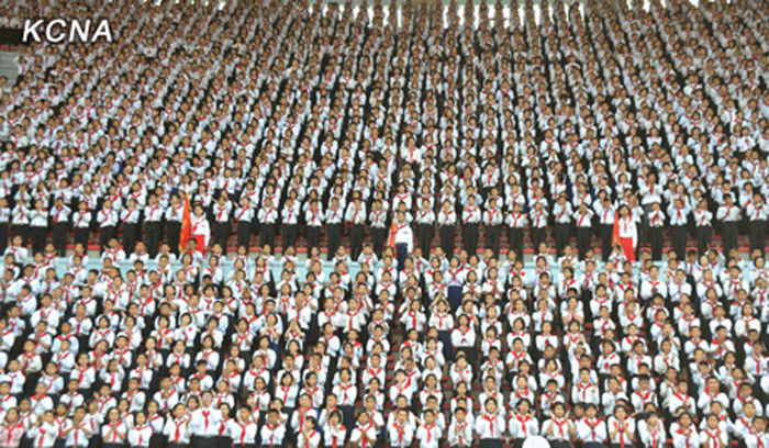 Các đại biểu ưu tú đội viên Đội Thiếu niên Bắc Triều Tiên được về thủ đô dự đại hội