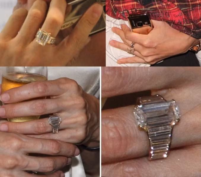 Nếu soi kỹ, hai chiếc nhẫn của Mr Đàm (hình trên) có rất nhiều nét tương đồng một cách ngẫu nhiên chiếc nhẫn của Angelina Jolie (hình dưới). Nếu soi kỹ, hai chiếc nhẫn của Mr Đàm (hình trên) có rất nhiều nét tương đồng một cách ngẫu nhiên chiếc nhẫn của Angelina Jolie (hình dưới).
