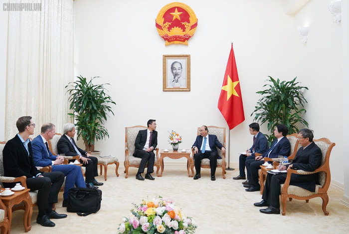 Quang cảnh buổi tiếp. Ảnh: VGP Quang cảnh buổi tiếp. Ảnh: VGP