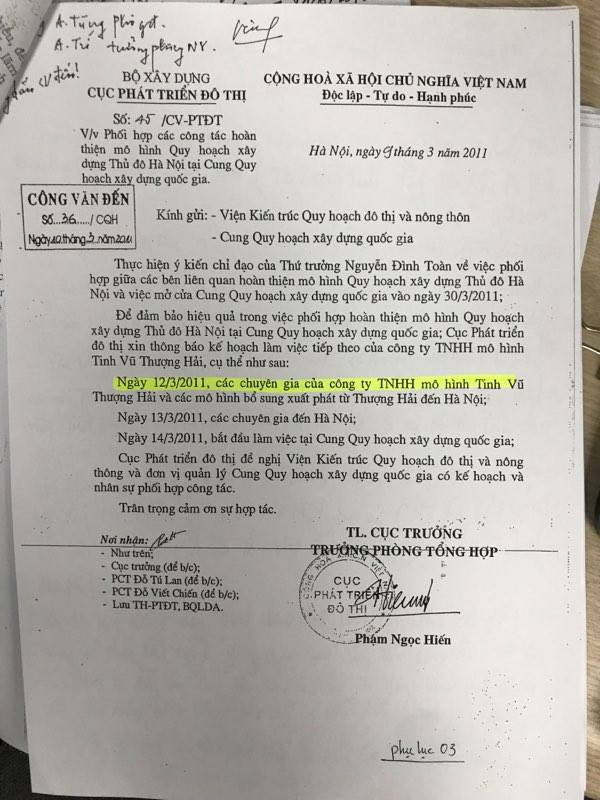 Công văn Thông báo của Cục phát triển đô thị (Bộ Xây dựng) về việc phối hợp các công tác hoàn thiện mô hình quy hoạch xây dựng thủ đô Hà Nội. Công văn Thông báo của Cục phát triển đô thị (Bộ Xây dựng) về việc phối hợp các công tác hoàn thiện mô hình quy hoạch xây dựng thủ đô Hà Nội.