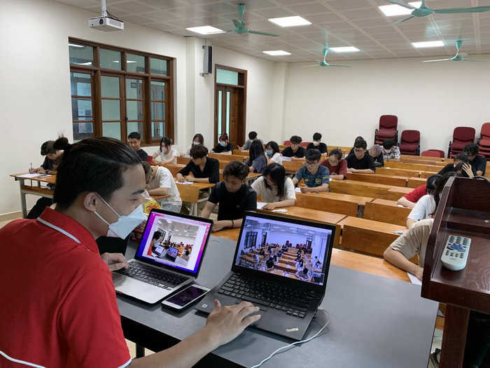 Nhóm phải tạo phòng thi giả lập để thu thập dữ liệu liên quan đến gian lận thi cử. (Ảnh: Nhân vật cung cấp)