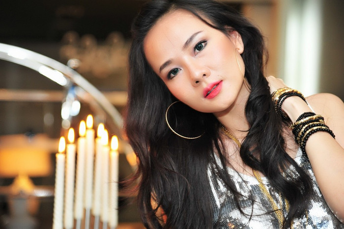 Nét đẹp mặn mà của bà mẹ một con.