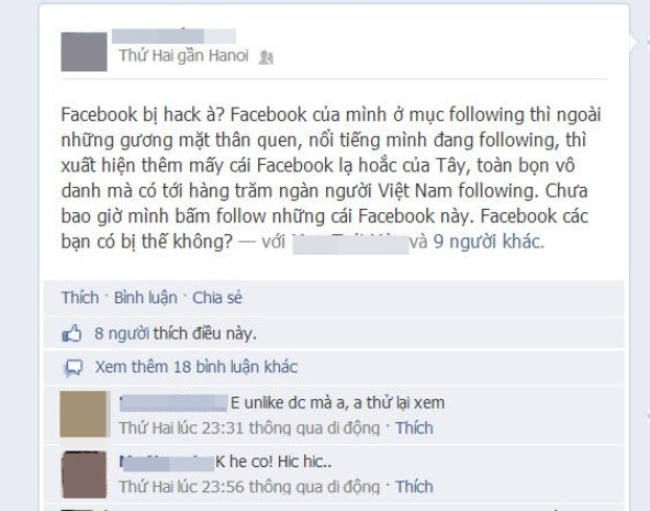 Tình trạng đánh cắp tài khoản Facebook xuất hiện ngày càng nhiều