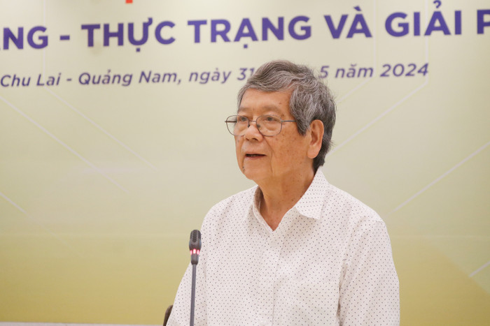 Tiến sĩ Vũ Ngọc Hoàng – nguyên Ủy viên Trung ương Đảng, nguyên Phó trưởng ban Thường trực Ban Tuyên giáo Trung ương, hiện là Chủ tịch Hiệp hội Các trường đại học, cao đẳng Việt Nam. Ảnh: Doãn Nhàn GDVN_MG_9808.jpg