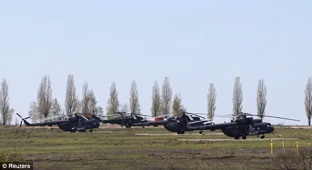 Trực thăng vũ trang Nga, hình minh họa. Trực thăng vũ trang Nga, hình minh họa.