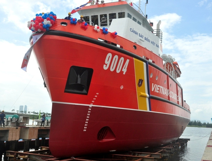 Tàu CSB 9004 được hạ thủy sáng nay Tàu CSB 9004 được hạ thủy sáng nay