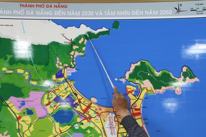 Khu vực mà BQL Khu kinh tế Chân Mây - Lăng Cô (Thừa Thiên - Huế) cấp giấy phép đầu tư dự án khu du lịch nghỉ dưỡng quốc tế World Shine cho Công ty CP Thế Diệu. Ảnh Thùy Linh