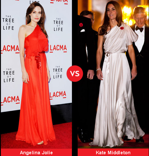 Hai kiều nữ thanh lịch của làng giải trí Angelina và Kate đều phát huy vóc dáng mảnh mai, gợi cảm trong bộ váy lệch vai bồng bềnh, tha thướt. Hai kiều nữ thanh lịch của làng giải trí Angelina và Kate đều phát huy vóc dáng mảnh mai, gợi cảm trong bộ váy lệch vai bồng bềnh, tha thướt.