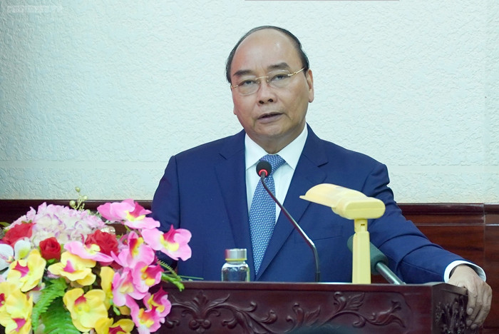 Thủ tướng phát biểu. Ảnh: VGP