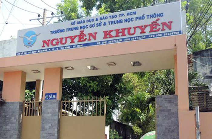 Trường Trung học cơ sở - Trung học phổ thông Nguyễn Khuyến. (Ảnh: H.L)