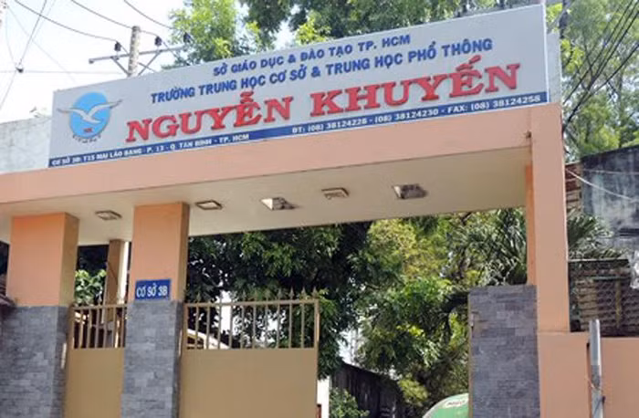 Trường Trung học cơ sở - Trung học phổ thông Nguyễn Khuyến. (Ảnh: H.L)