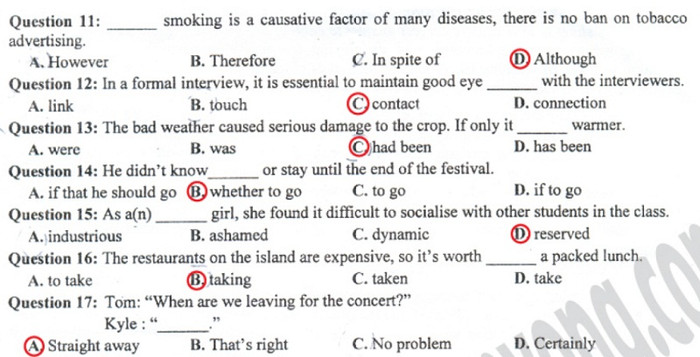 XEM ĐÁP ÁN MÔN TOÁN KHỐI D 2012 - XEM ĐÁP ÁN MÔN VĂN KHỐI D 2012 XEM ĐÁP ÁN MÔN TOÁN KHỐI D 2012 - XEM ĐÁP ÁN MÔN VĂN KHỐI D 2012